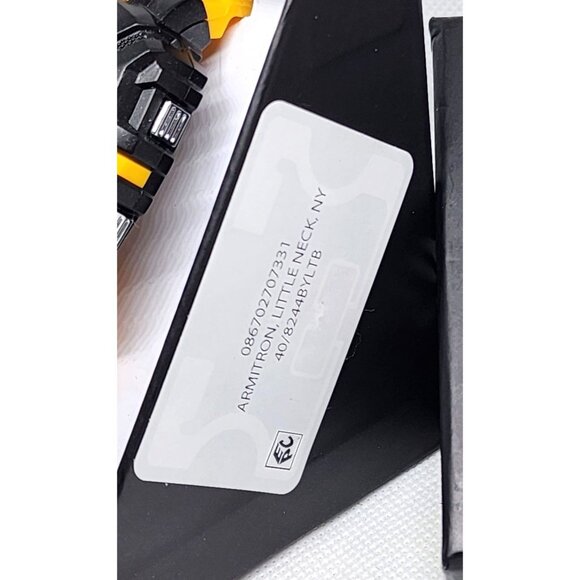 Armitron Pro Sport Yellow-Black Watch: Water-Resistant Dual Time & Chrono Unisex - Picture 10 of 15